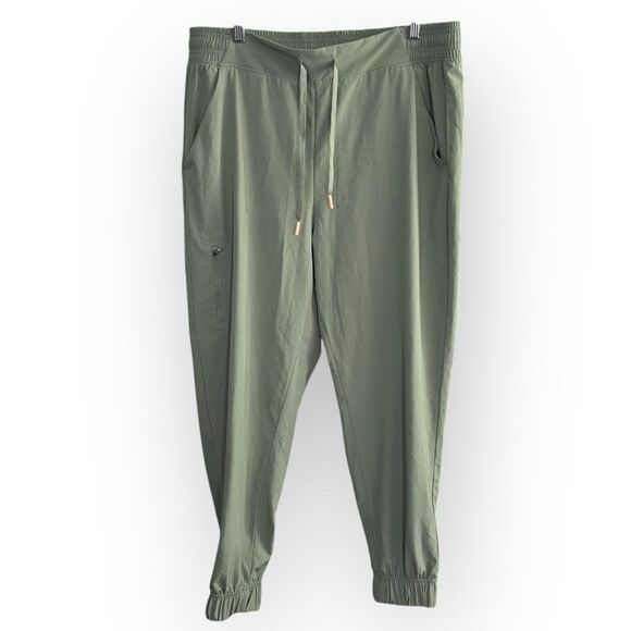 Eddie Bauer Green Jogger gorpcore ripstop Relaxed Fit mens XL hiking - Picture 1 of 7